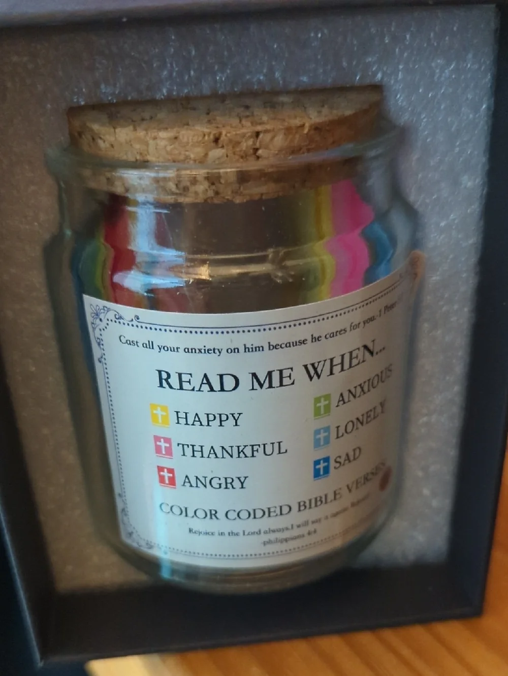Color Coded Bible Verse Jar - Multicolor - Picture 2 of 2